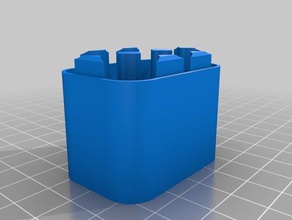 aa 3x2 caso da bateria do titular recipientes aaa a suporte beta personalizado 3d print model - Mito3D