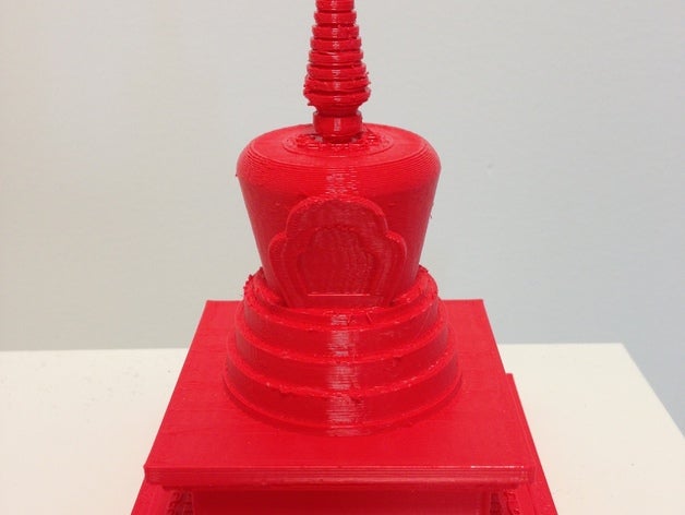 Tibet Budist stupa binalar yapılar mimarlık 3D print model - Mito3D