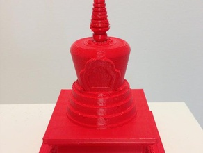 tibétain stupa bouddhiste des bâtiments les structures l'architecture 3d print model - Mito3D