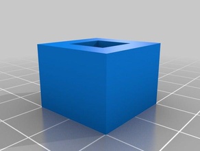 1 cc hueco cubo La impresión en 3d 3d print model - Mito3D