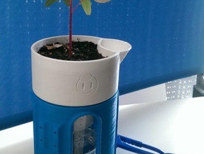 friendly latte planter decor countertopchallenge herb kitchen plant pot steam stem tvy 3d print model - Mito3D