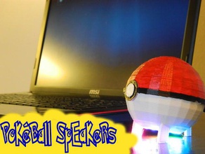pokeball speakers diy audio instructables mkarvonen neopixel p pc pokemon project 3d print model - Mito3D