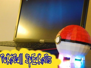 pokeball hoparlörler diy ses ınstructables mkarvonen neopixel p pc hoparlörleri pokemon proje 3d print model - Mito3D