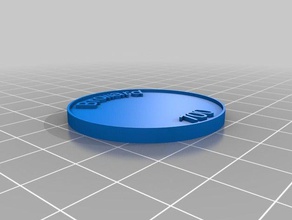 celebration coin made my customized chip coins & badges 3d print model - Mito3D