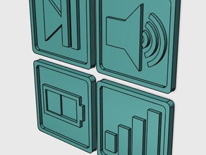 countertopchallenge voce modernizzato coaster set cucina & sala da pranzo 3d print model - Mito3D