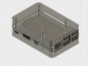 raspberry pi b+ durumda elektronik ahududu 3d print model - Mito3D