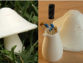 mushroom case interactive art 3d print model - Mito3D