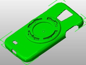 samsung s4 phone case sony qx-30 mount mobile camera len cell hotshoe 3d print model - Mito3D