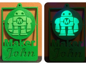 maker robot rozet aksesuarlar kordon makerfaire 3d print model - Mito3D