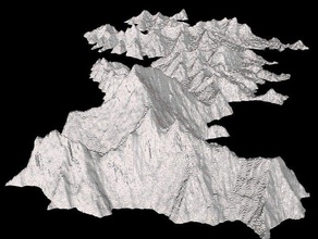 der mount everest Geographie Berg Topographie 3d print model - Mito3D