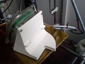 80mm fan holder 3d printer accessories duct mount reprappro mendel 3d print model - Mito3D