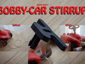 bobby-car-Steigbügel - Organisation bobbycar organisation Seil sinistergrief Steigbügel 3d print model - Mito3D