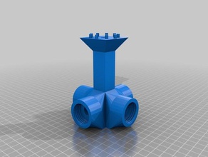 de alta salida un molino viento la energía hidroeléctrica pop botellas apilable electrónica ae alternativo hobby poder wandhalterung el 3d print model - Mito3D
