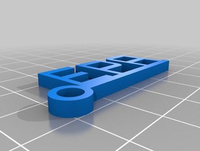 epa letters sleutelhanger keychains customized 3d print model - Mito3D