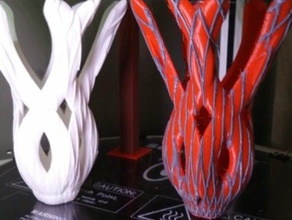 dual extrusion vase decor 2 color two 3d print model - Mito3D