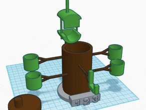 go green fruit tree kitchen & dining composter 3d print model - Mito3D