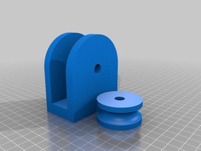 12mm Seil parametric Riemenscheibe Baugruppe hand-Werkzeuge kundengebundene 3d print model - Mito3D