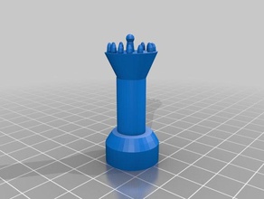 rainha peça de xadrez brinquedo & acessórios para jogos martinmakers 3d print model - Mito3D