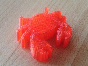 Krabbe Figur Spielzeug & game Zubehör 3d print model - Mito3D