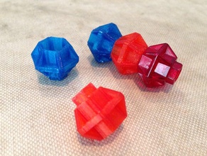 hex empilhamento de bloco brinquedo & acessórios para jogos 3d print model - Mito3D