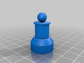 pedina di scacchi pezzo giocattolo & accessori gioco martinmakers pedone 3d print model - Mito3D