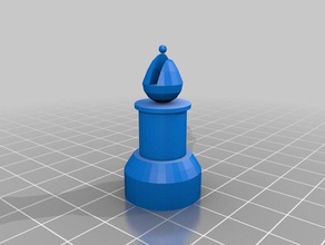 vescovo pezzo degli scacchi giocattolo & accessori di gioco il martinmakers 3d print model - Mito3D