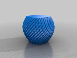sphynx customized parametric bubble vase 002 math art 3d print model - Mito3D