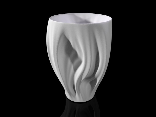 julia vase de stratus les mathématiques l'art fractal virtox 3D print model - Mito3D