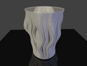 julia vaso cumulus arte da matemática fractal virtox 3d print model - Mito3D