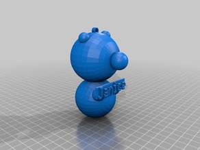 janice's bear keychains customized 3d print model - Mito3D