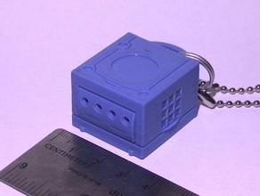 gamecube chaveiro jogos nintendo 3d print model - Mito3D