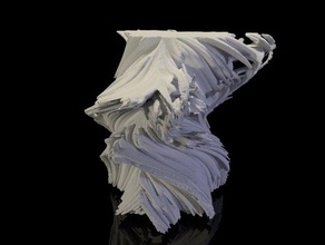 mandelbrot fraktal driftwood matematik sanatı kaos julia vazo kümesi 3d print model - Mito3D