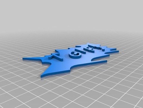 tgif keychains 3d printing keychain 3d print model - Mito3D