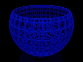 cellular bowl math art cells dizingof voronoi 3d print model - Mito3D