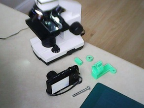 Kamera-Mikroskop montieren 3d-drucken Kamera-Halterung Mikroskop nikon s3300 3d print model - Mito3D