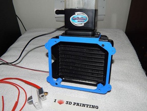 radiator pump mount water cooling system 3d printer parts cooling davinci hotend cooling water cooling