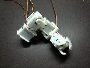 modular new battery box & bracket h servo claw 32ch control board robotics 3d print model - Mito3D