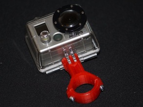 gopro paintball marker monte d26mm la fotocamera personalizzato 3d print model - Mito3D