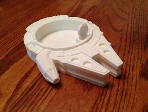 il millennium falcon caramella piatto satellitare cucchiaio countertopchallenge i contenitori hansolo han solo di star wars 3d print model - Mito3D