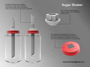 sugar shaker household supplies countertopchallenge 3d print model - Mito3D