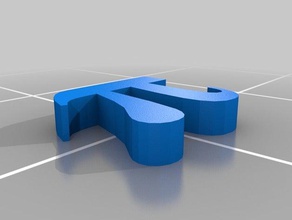Yunanca harf pi matematik 3d print model - Mito3D