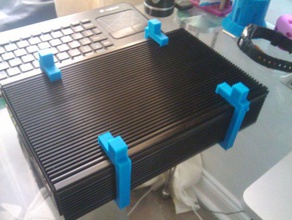 feet fanless computer stealthpc case heatsink legs spacers 3d print model - Mito3D