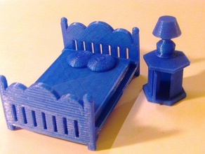 3-Zoll-Puppe-Möbel Spielzeug & game Zubehör bad doll 3d print model - Mito3D