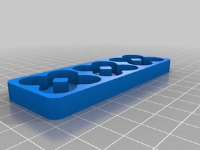 battery tray 12aa - slightly larger fit thicker batteries organization customized 3d print model - Mito3D