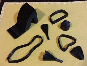 sapato fondant molde, estrutura do molde estructura para zapatos 3d print model - Mito3D