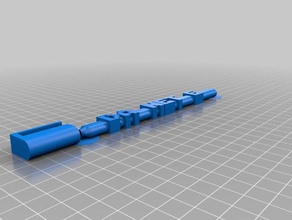 da net e customized bic word pen office 3d print model - Mito3D