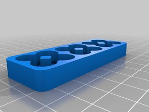 battery tray 12 aaa organization customized 3d print model - Mito3D