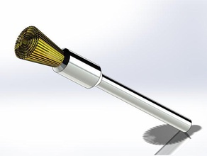 1 8 shank 6 mm kalem şeklinde fırça dremel 3d baskı 18 temiz sürücü alanında filaman döner aracı paslanmaz Tel 3d print model - Mito3D