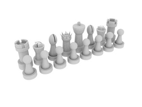 justin's chess set 3d printing 3d print model - Mito3D