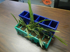 6 de la planta modular hierbas especias maceta cocina y comedor contador countertopchallenge jardín hierba olla las su mundo salvaje 3d print model - Mito3D